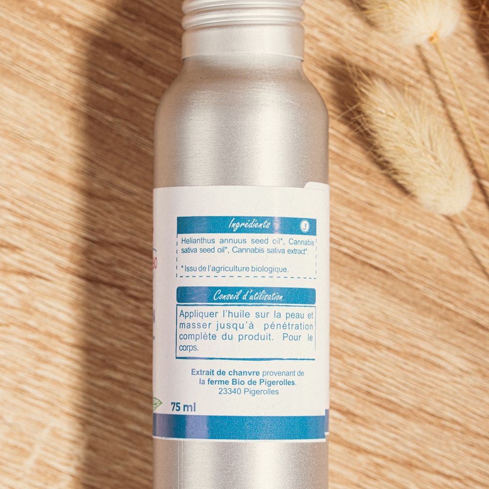 Huile de massage CBG - La Ferme Bio de Pigerolles