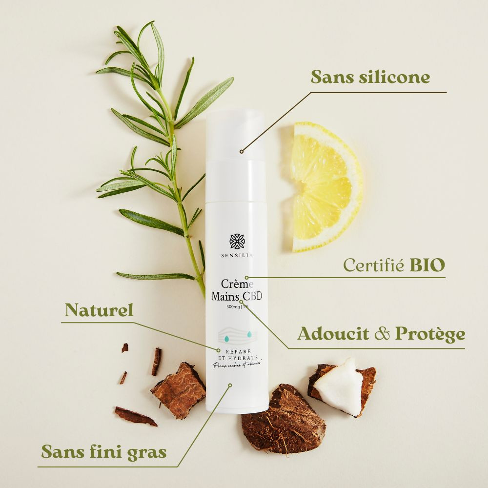 Crème Mains CBD Réparatrice - Sensilia