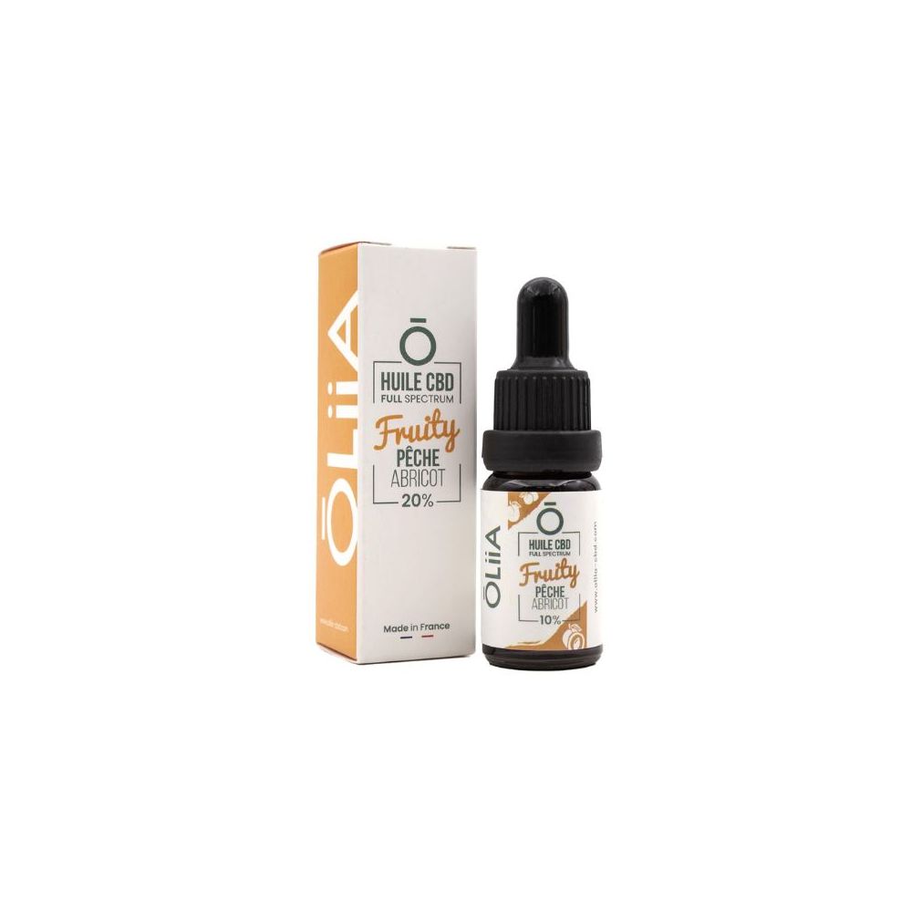 Huile de CBD - Pêche & Abricot - Oliia
