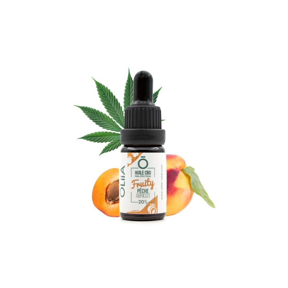 Huile de CBD - Pêche & Abricot - Oliia