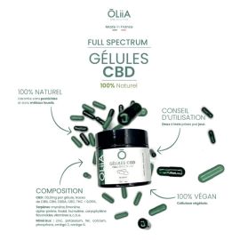Gélules 1500 mg - Full Spectrum - Oliia