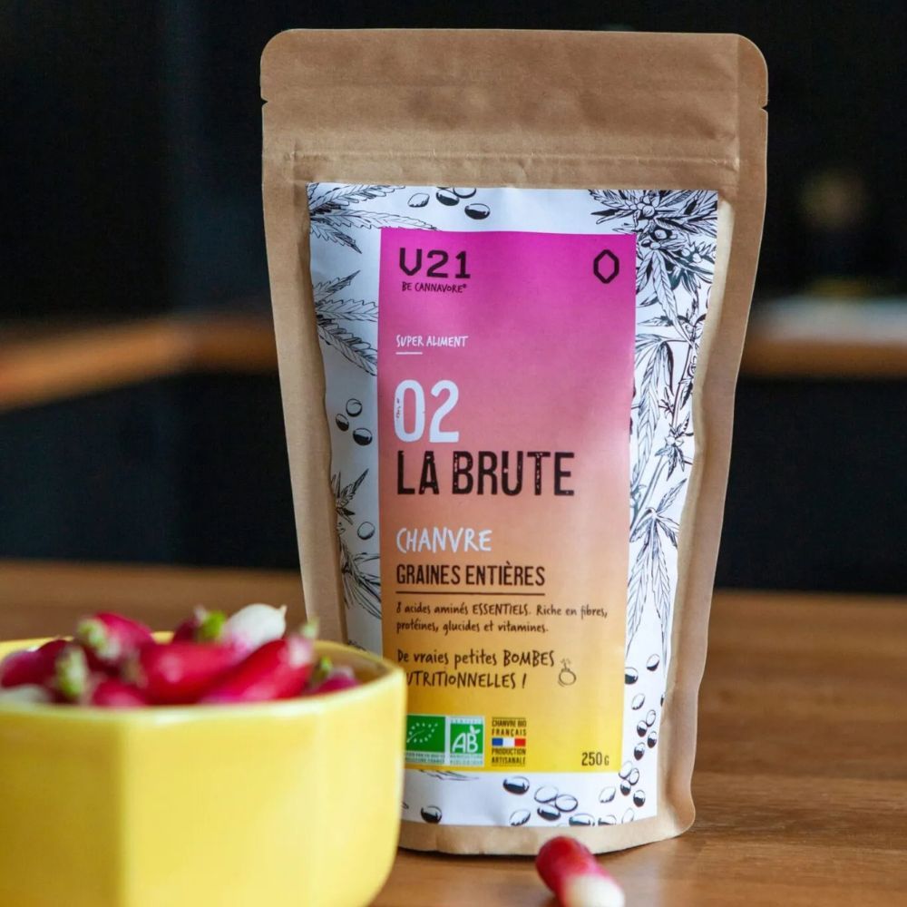 Graines entières de Chanvre Bio - 02 La Brute - V21