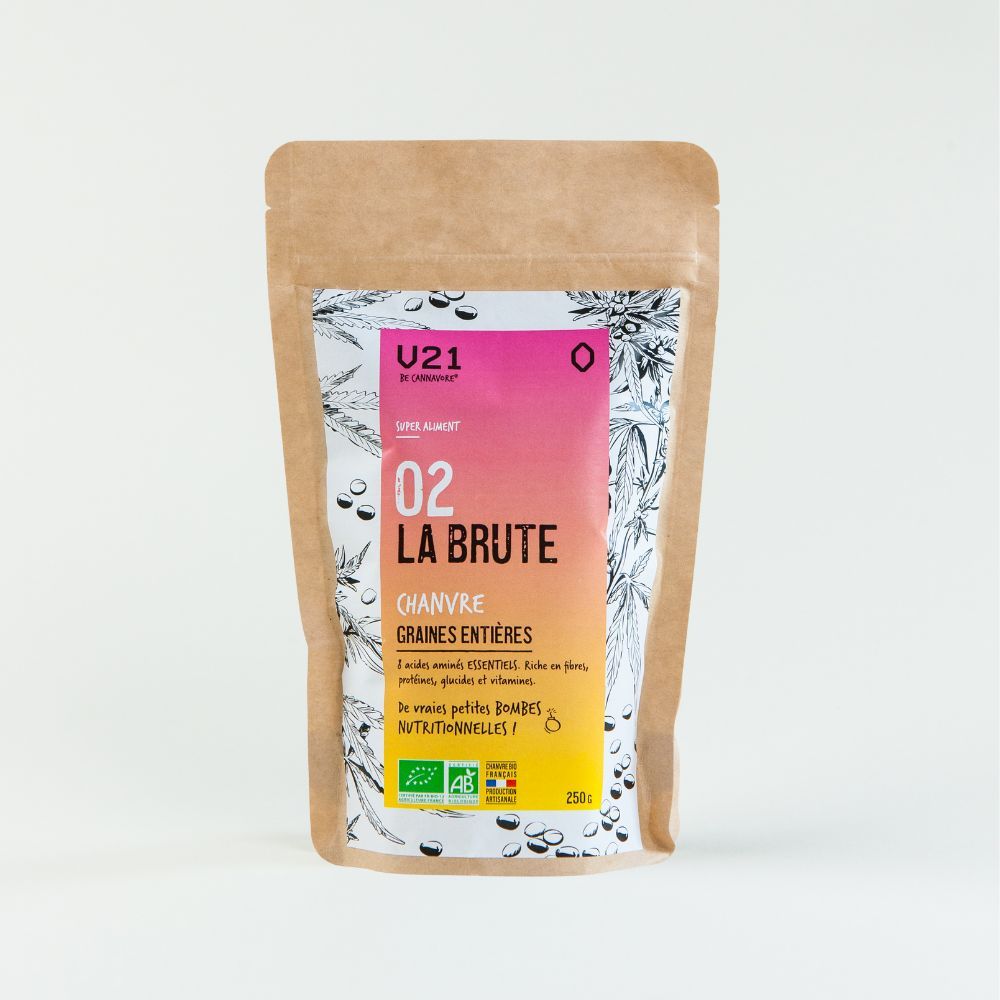 Graines entières de Chanvre Bio - 02 La Brute - V21