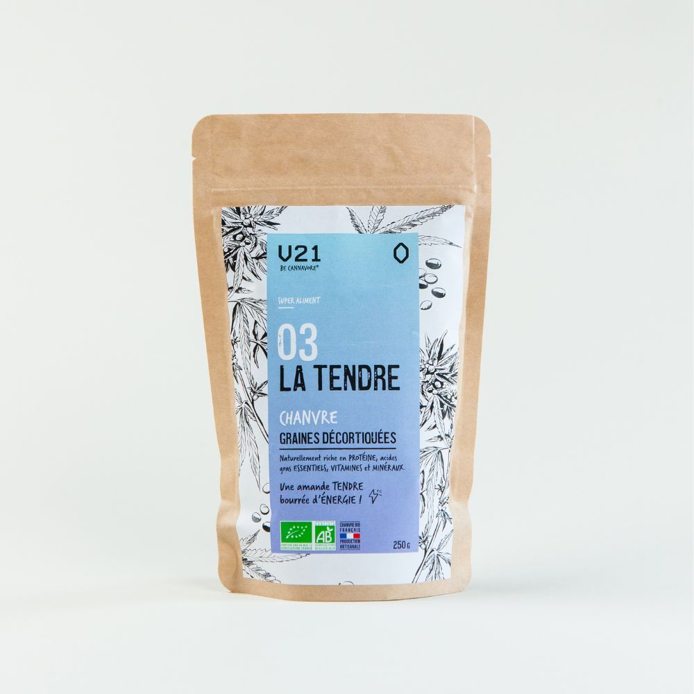 Graines Décortiquées de Chanvre Bio - 03 La Tendre - V21