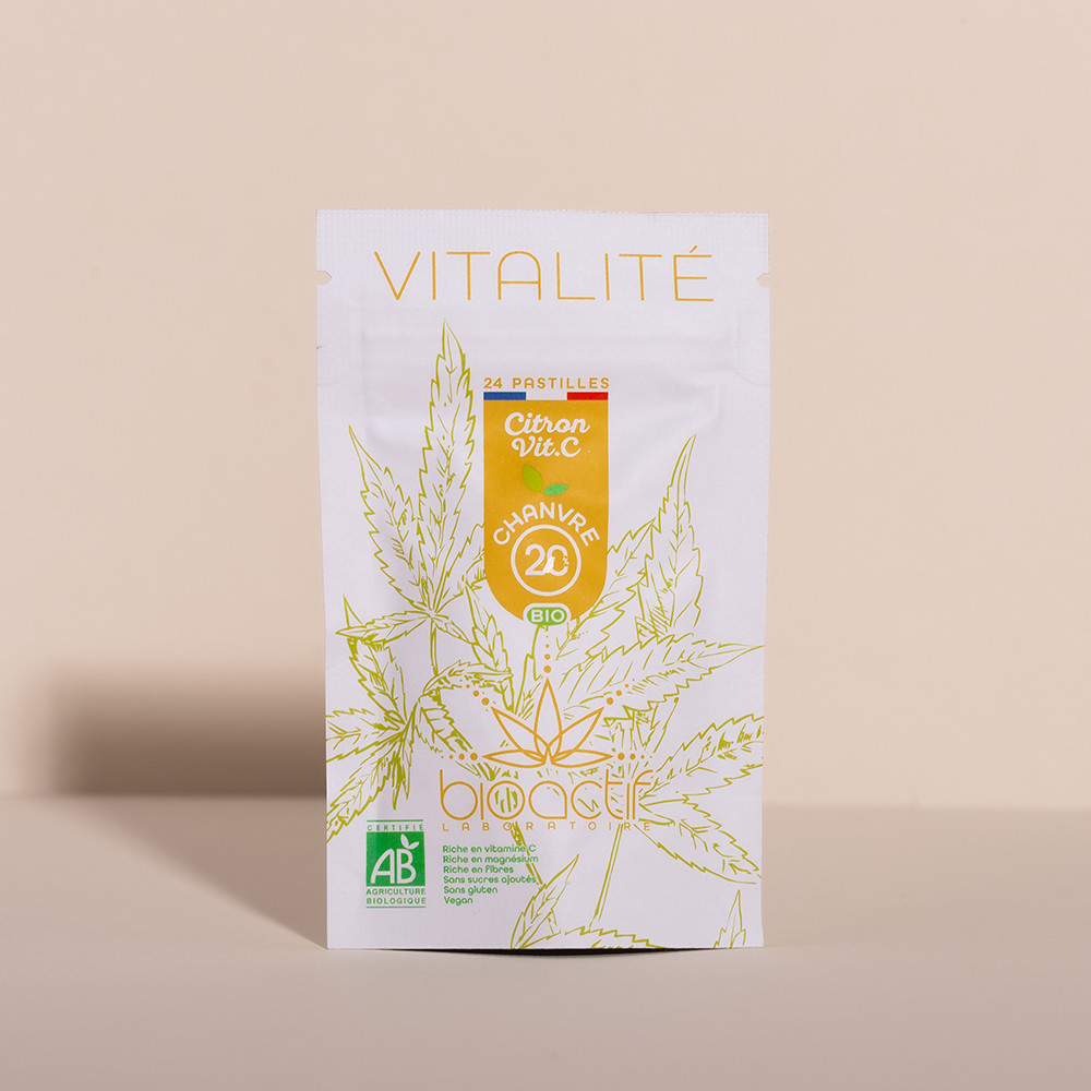Pastilles CBD - Relaxante - Vitaminées Citron - Bioactif